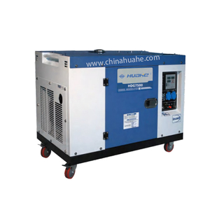 6.0/7.5 Kva বৈদ্যুতিক স্টার্ট পোর্টেবল 230V/400V ডিজেল জেনারেটর সেট