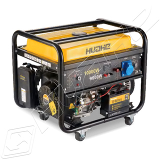 Tragbarer 9-kVA-Haushalts-230-V-Benzingenerator mit elektrischem Start 