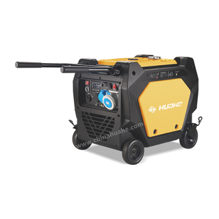 华禾 9 千瓦电启动 110V/230V/380V 便携式变频汽油发电机