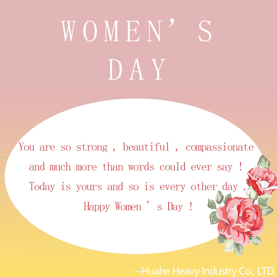 ​为了纪念这个伟大的日子：国际劳动妇女节